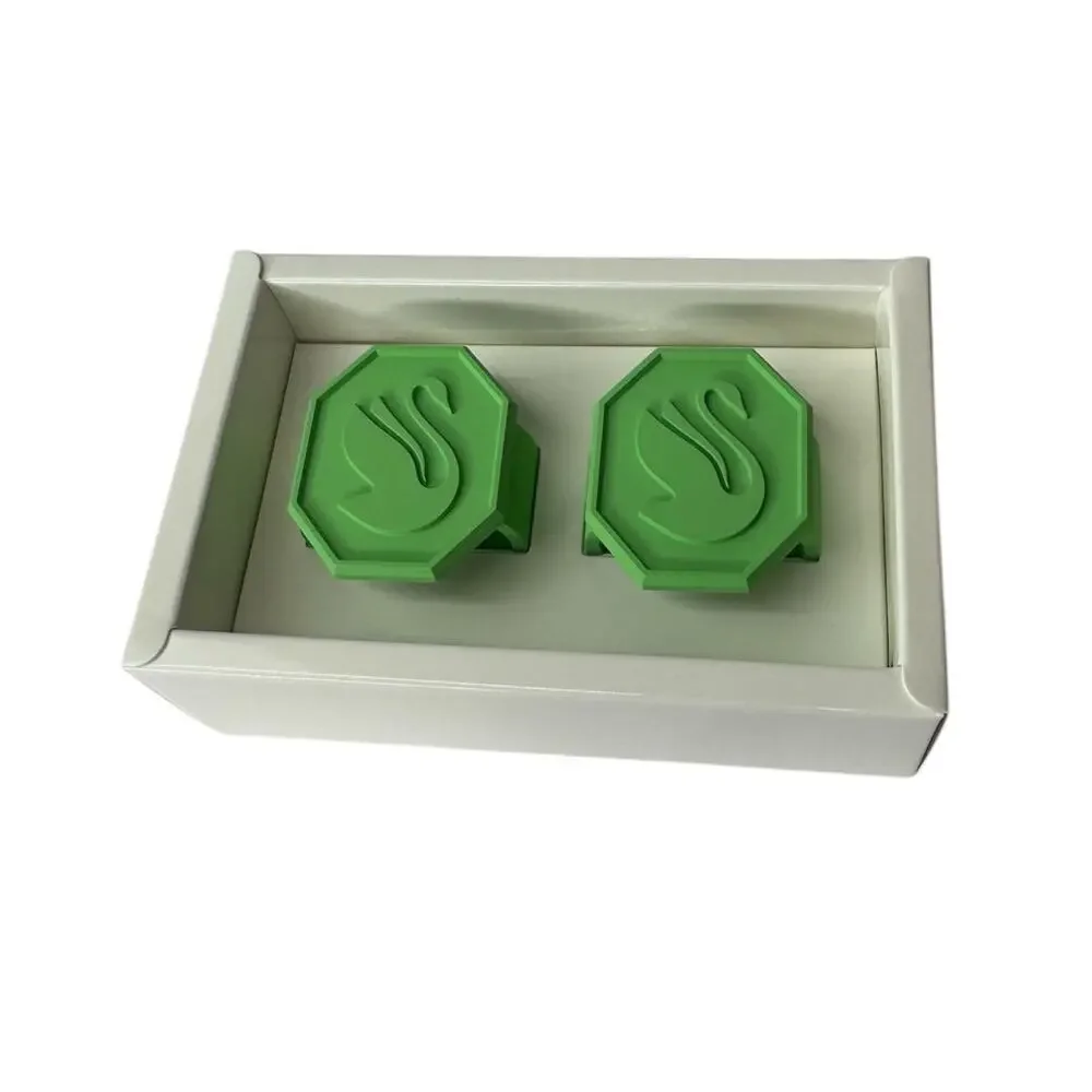 Swarovski Napkin Ring Set of 2 Green New in Box